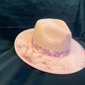 western themed pink custom hat